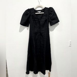 NEW Reformation dress - Black Linen